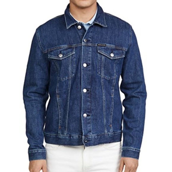 CK Jeans Essential Trucker Iconic CK Jacket Size L - Picture 2 of 6